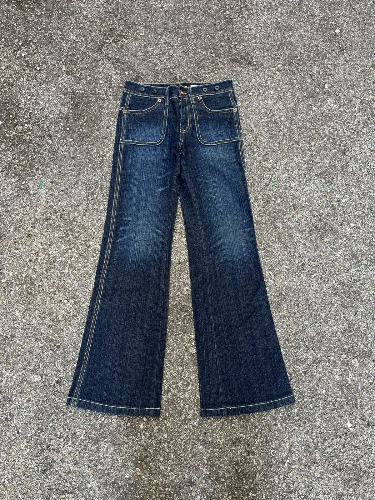 Japanese Brand Flared Japanese Denim Rush Hour Bootcut Pants Size 27" / US 4 / IT 40 - 1 Thumbnail