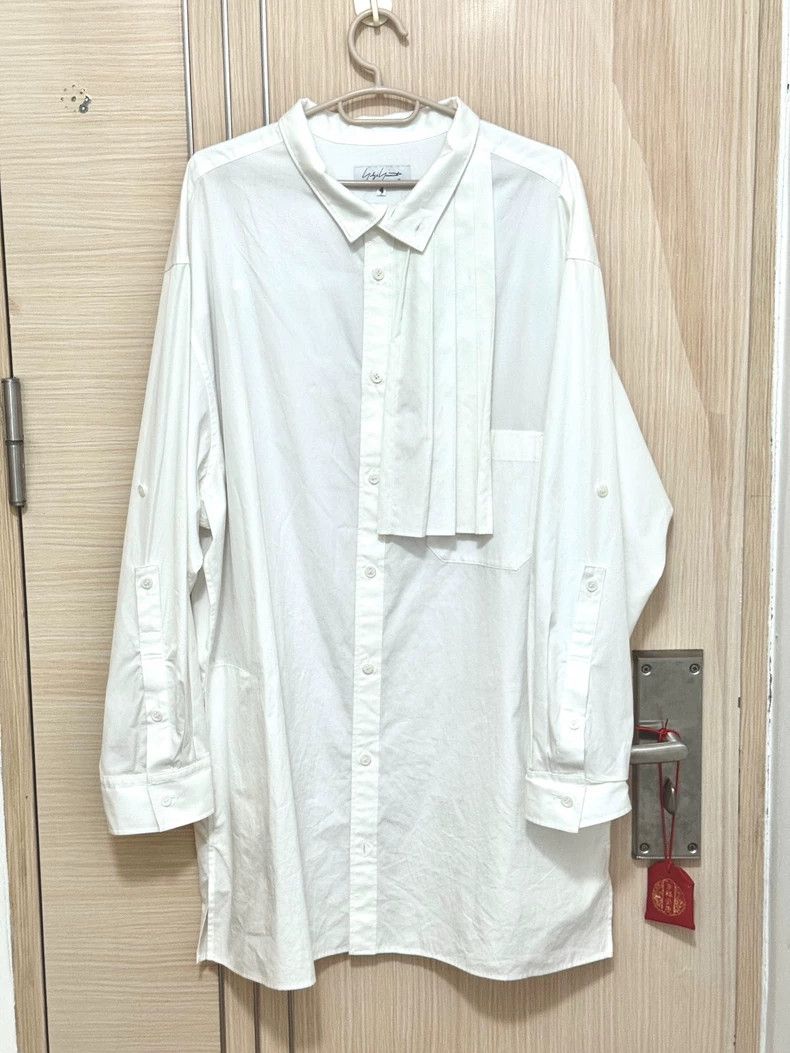 Yohji Yamamoto Fold White Shirt 2505-Nextarrow