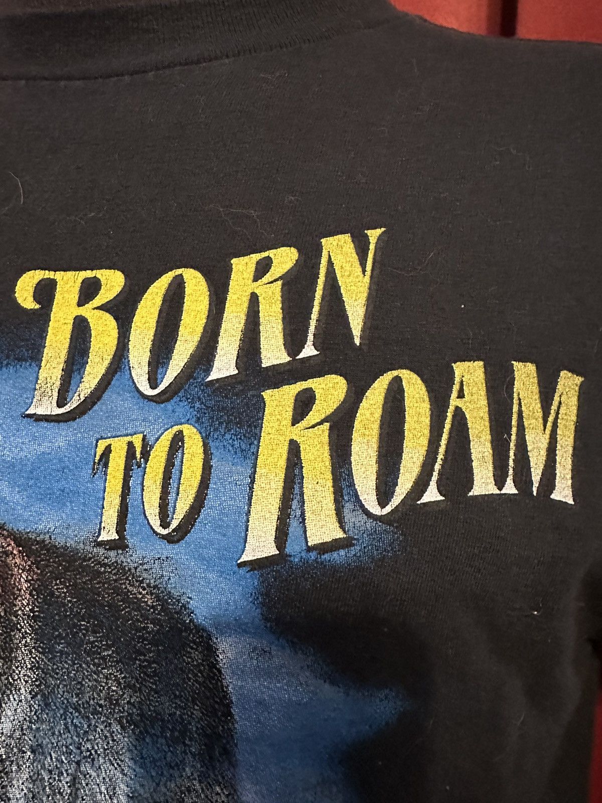 Vintage Vintage Born To Roam Tshirt 90’s Wolf Animal Tee Grail Size US M / EU 48-50 / 2 - 6 Thumbnail