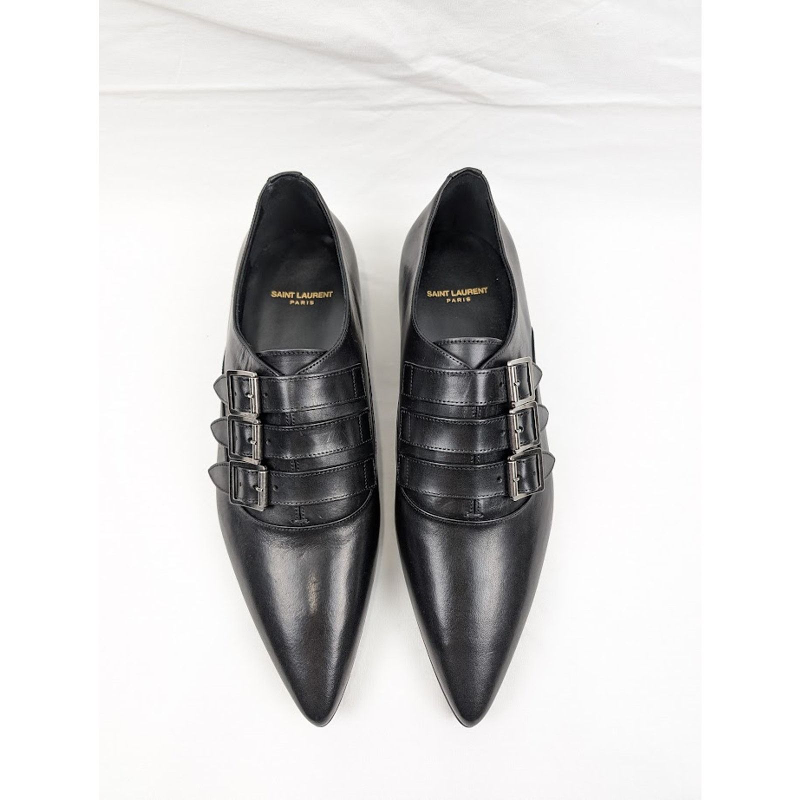 Saint Laurent Paris o1rshd1 Q:2 / Levine 15 Derby Shoes in Nero Size US 9 / EU 42 - 15 Thumbnail