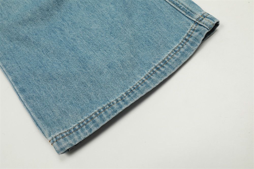 Vintage Men's washed patchwork Vibe trendy hip-hop flared jeans Size US 32 / EU 48 - 6 Thumbnail