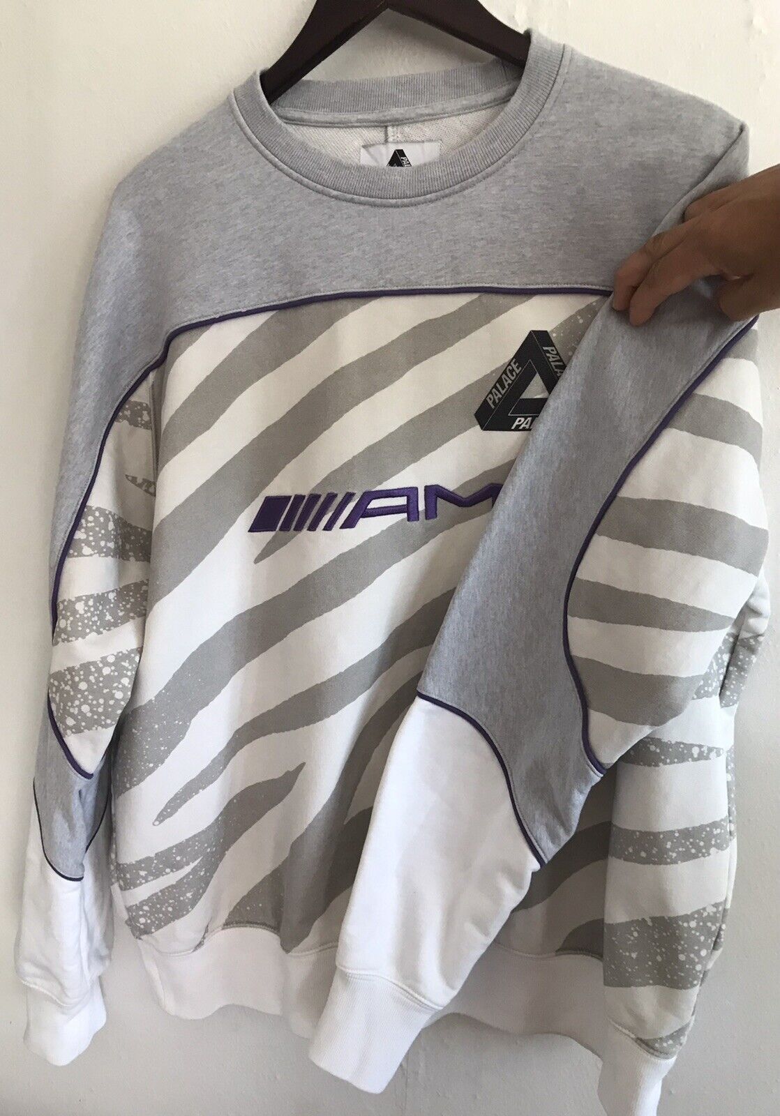 Mercedes-Benz × Palace Palace AMG Technical Crew White Size US XL / EU 56 / 4 - 3 Thumbnail