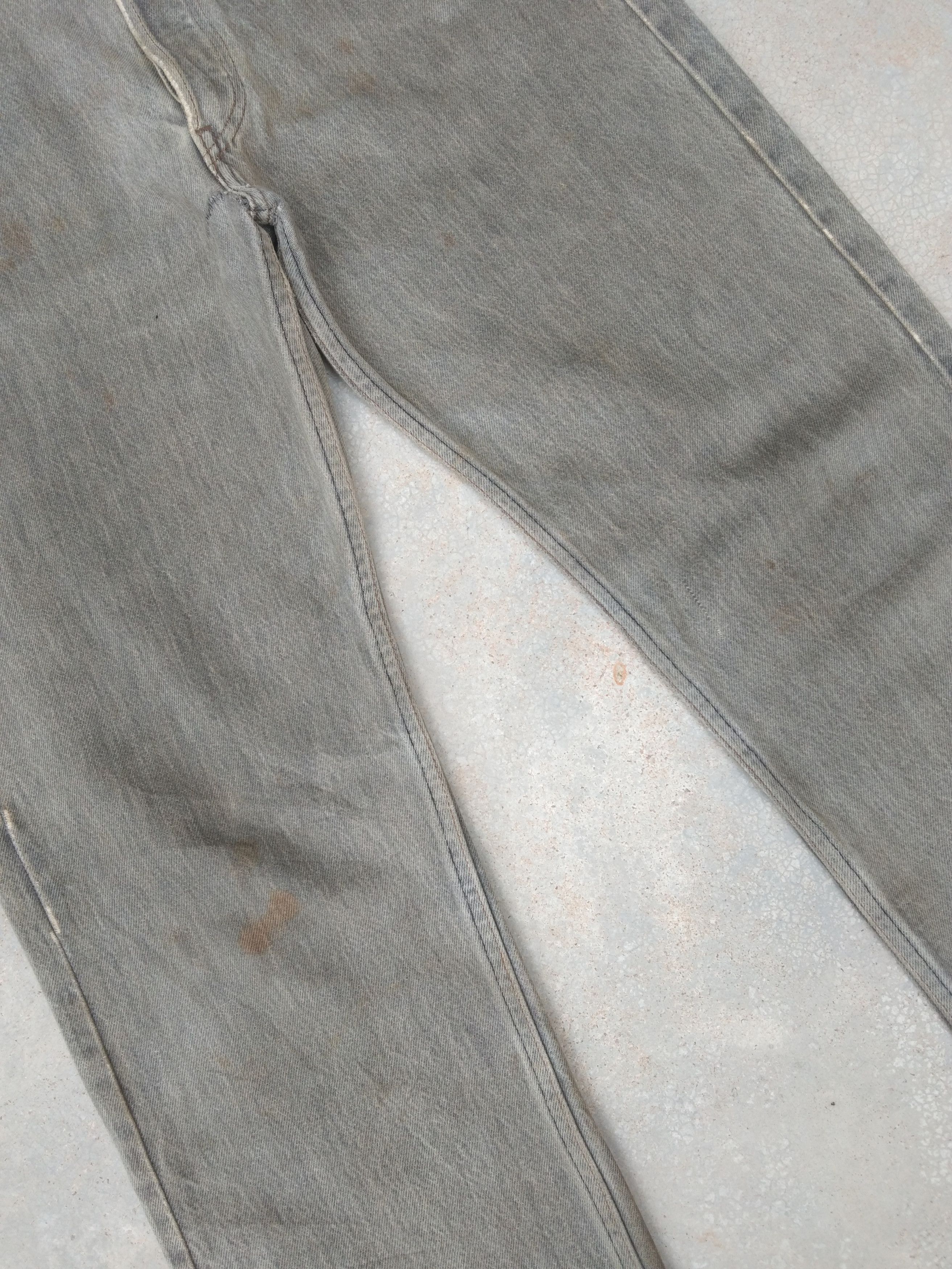 Levi's × Vintage 80s Vintage Levis 501 USA Rusty Grey Distressed Jeans 32x30 Size US 32 / EU 48 - 5 Thumbnail