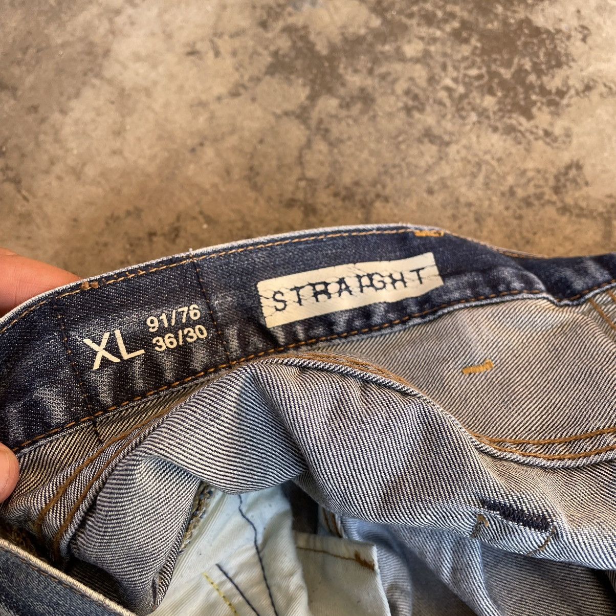 Gap 🔥Vintage GAP Stoned Washed Ripped Distress Denim Jeans Size US 39 - 13 Thumbnail