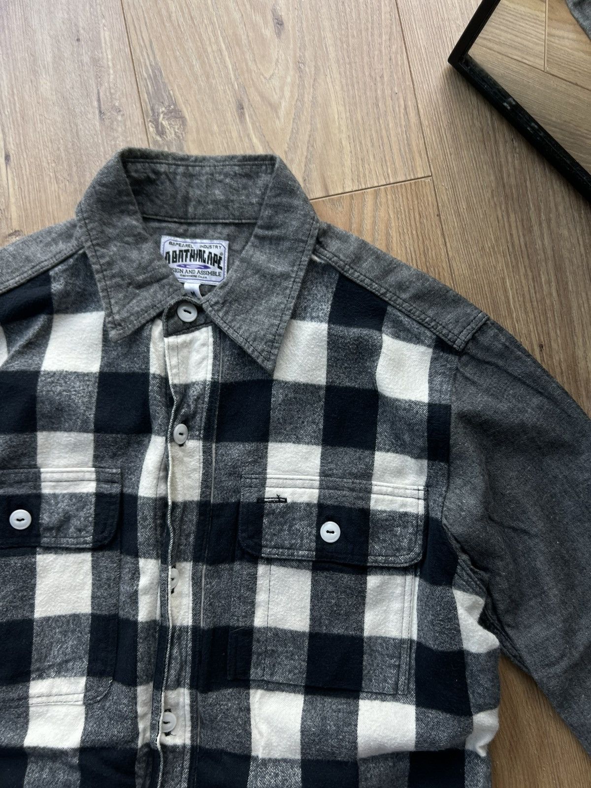 Bape BAPE BAPEAREL INDUSTRY FLANNEL CHECK TIMBER SHIRT Size US M / EU 48-50 / 2 - 6 Thumbnail