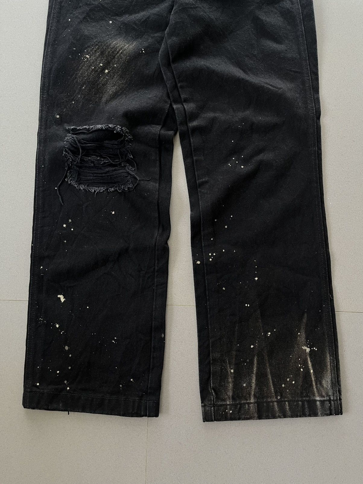 Ader Error SS2022 Ader Error Distressed Faded Paint Spots Denim Pants Size US 32 / EU 48 - 6 Thumbnail