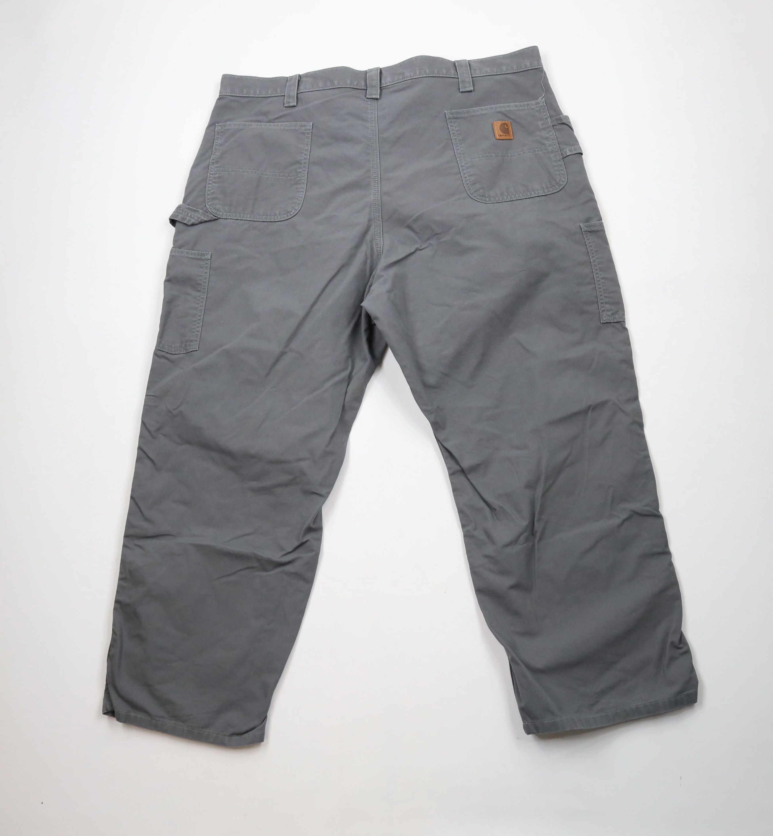 Carhartt × Vintage Vintage Y2K Carhartt Canvas Wide Leg Dungaree Pants Gray Size US 44 / EU 60 - 7 Thumbnail
