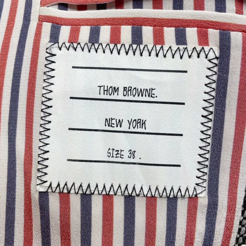 Thom Browne Thom Browne Green check tweed coat Size 38S - 6 Thumbnail