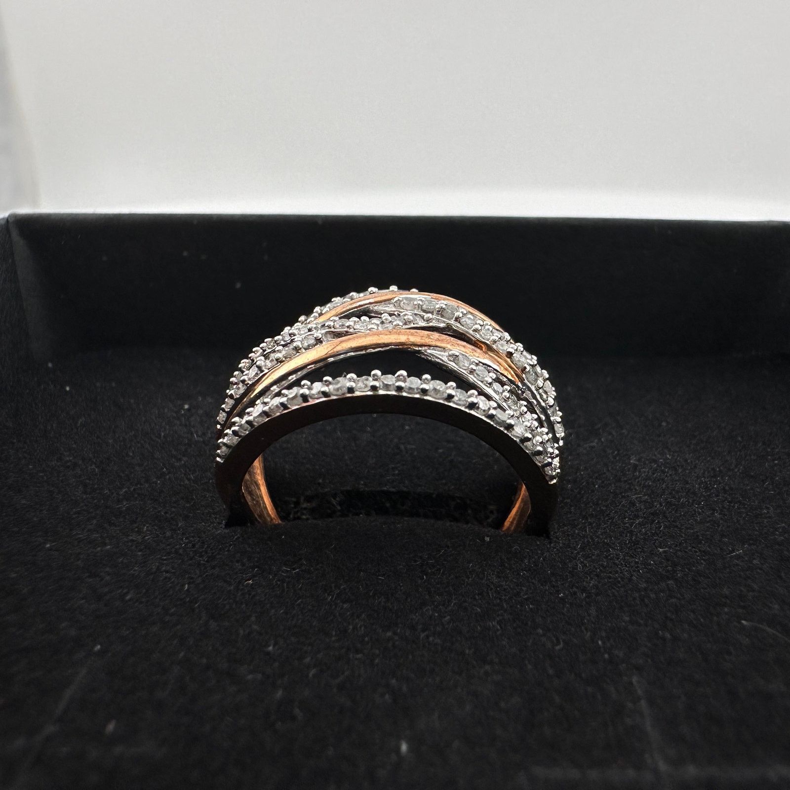 Other 1/2 Carat Natural Diamond Braided Woven Paths Ring Size 7 Size ONE SIZE - 14 Thumbnail