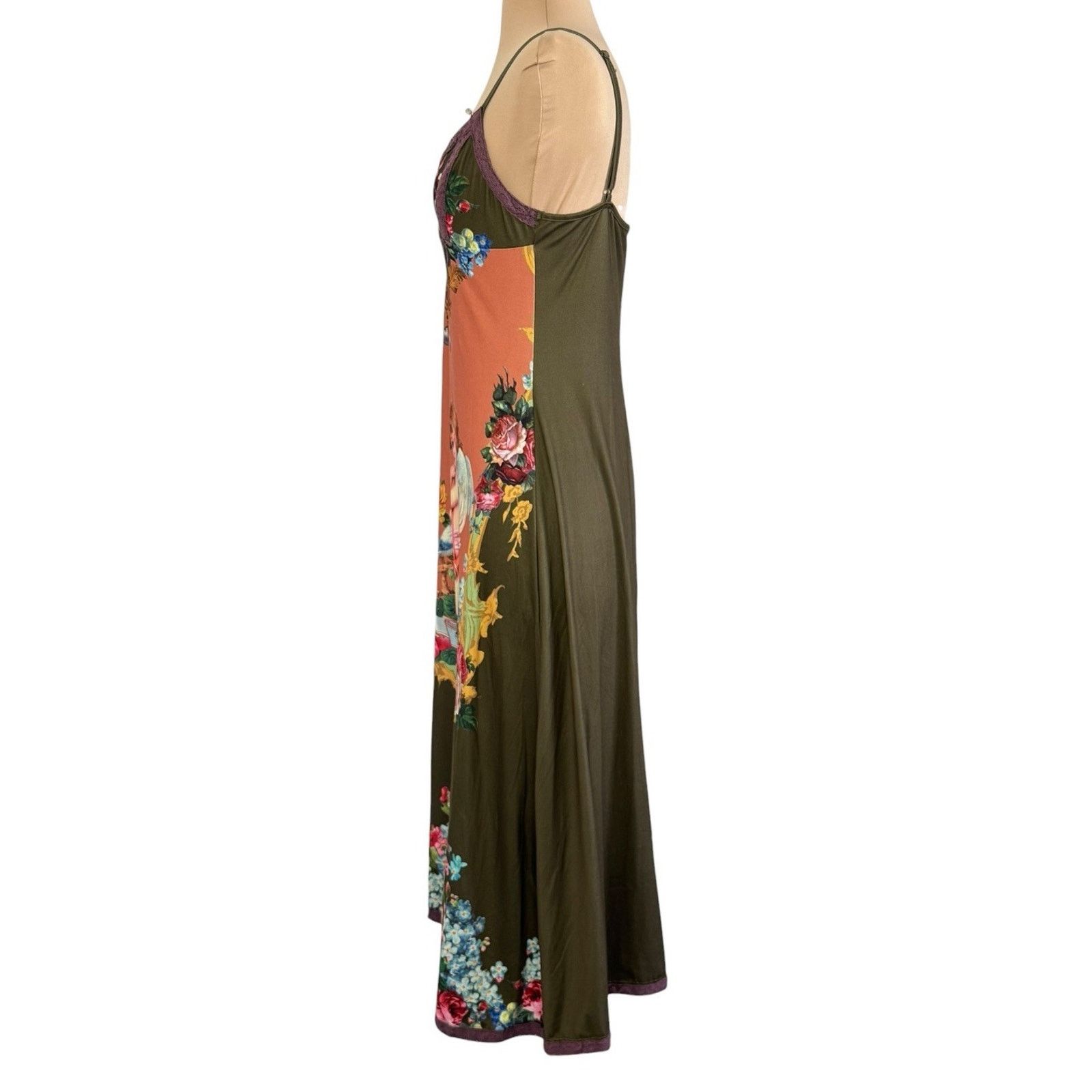 Other Vintage Inspired Cherub Midi Dress Angel Romantic Bohemian Size S / US 4 / IT 40 - 8 Thumbnail