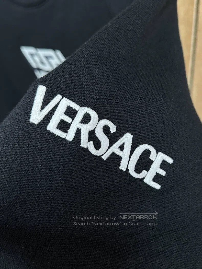 Versace Versace Men's black zippered casual crew neck sweatshirt l Size US S / EU 44-46 / 1 - 7 Thumbnail