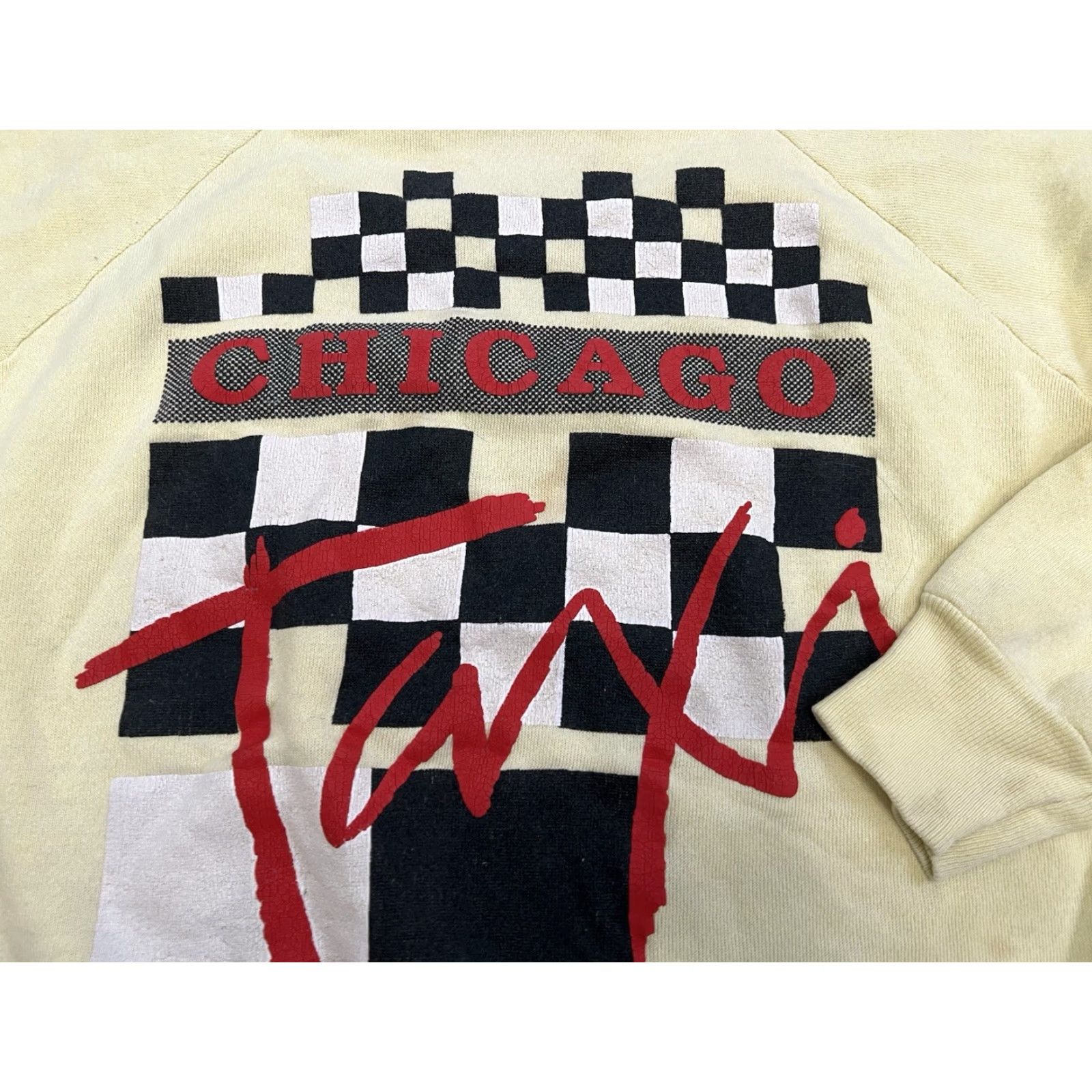 Vintage VINTAGE Chicago Taxi Cab Crewneck Sweatshirt XL USA Size US XL / EU 56 / 4 - 4 Thumbnail