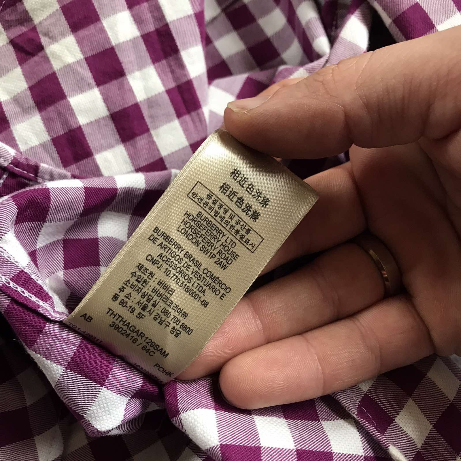 Burberry Burberry shirt button ups nova pink Sz M cotton Size US M / EU 48-50 / 2 - 7 Thumbnail