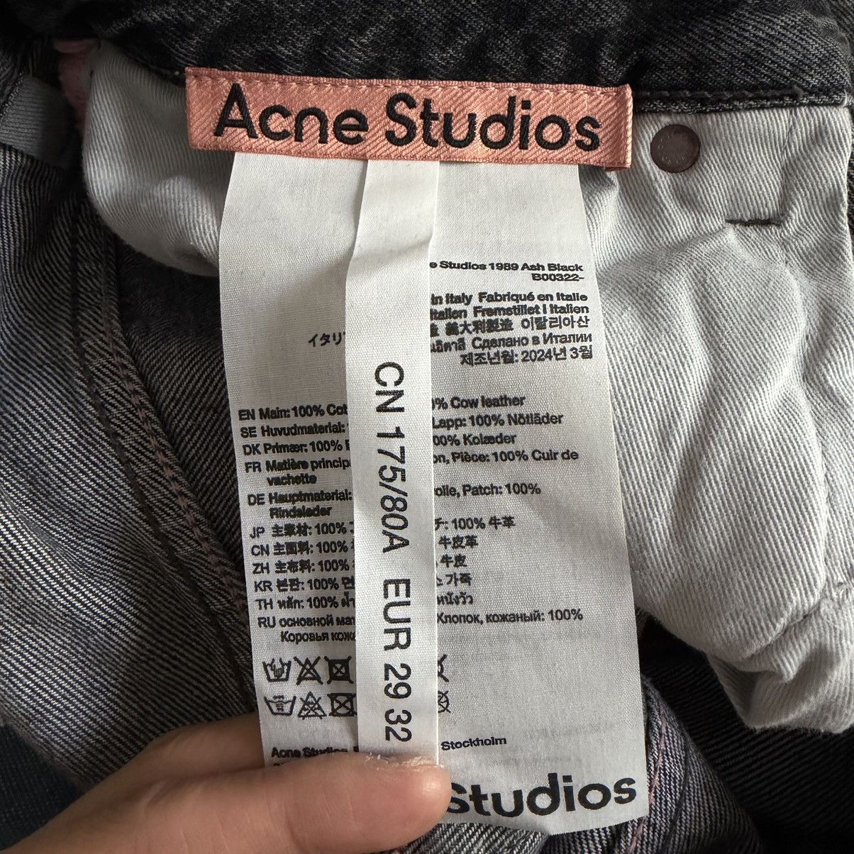 Acne Studios Acne Studios BNWT baggy - 1989 Ash Black Size US 29 - 6 Thumbnail