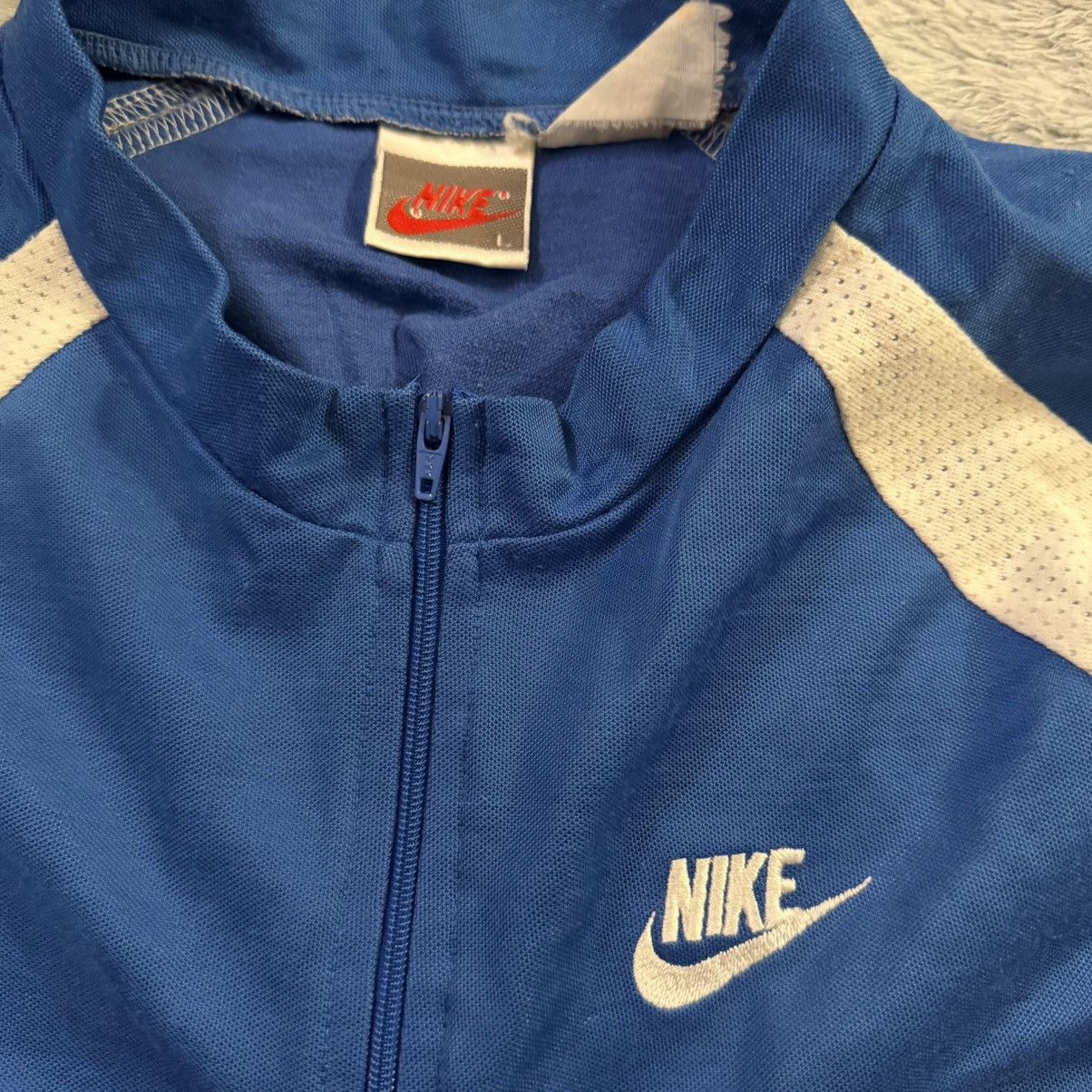 Nike Vintage Nike 80s Cycling Jersey Blue White Size US L / EU 52-54 / 3 - 3 Thumbnail