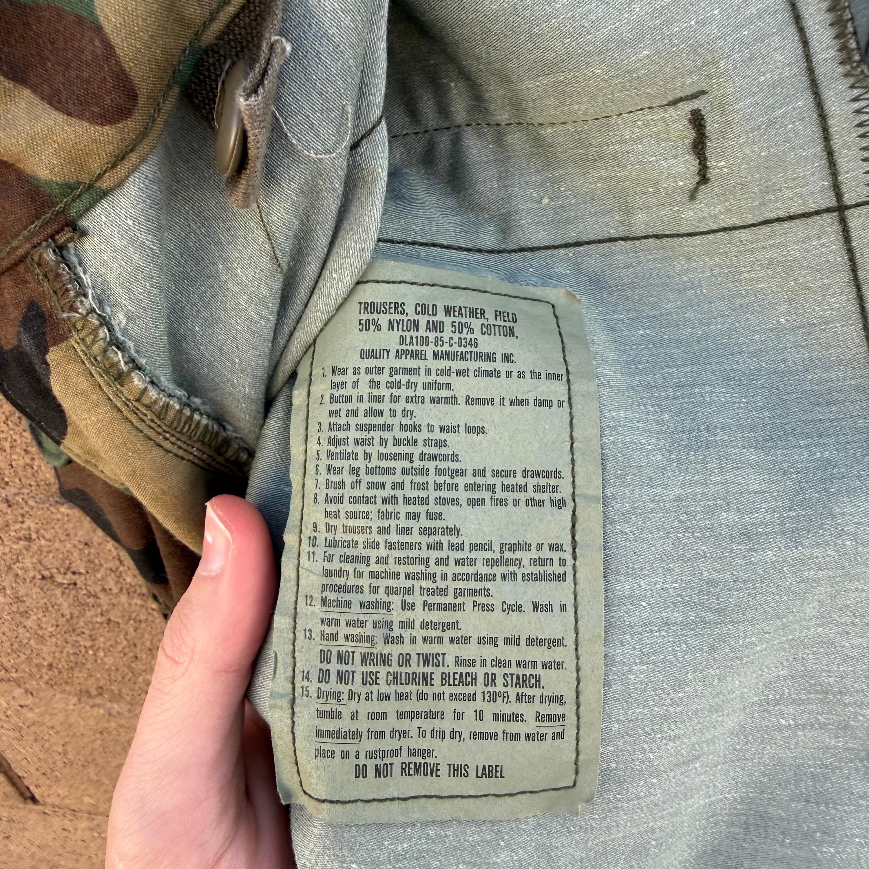 Vintage 85' US Military M-65 Field Cargo Trousers Size US 38 / EU 54 - 4 Thumbnail