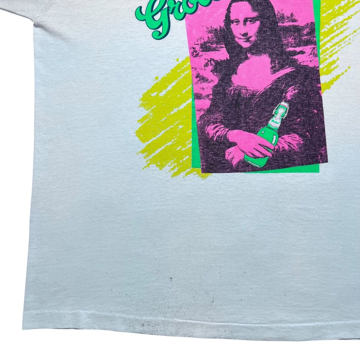 Other Vintage 1990s Grolsch Beer Company Mona Lisa Art T-Shirt Size US XL / EU 56 / 4 - 9 Thumbnail