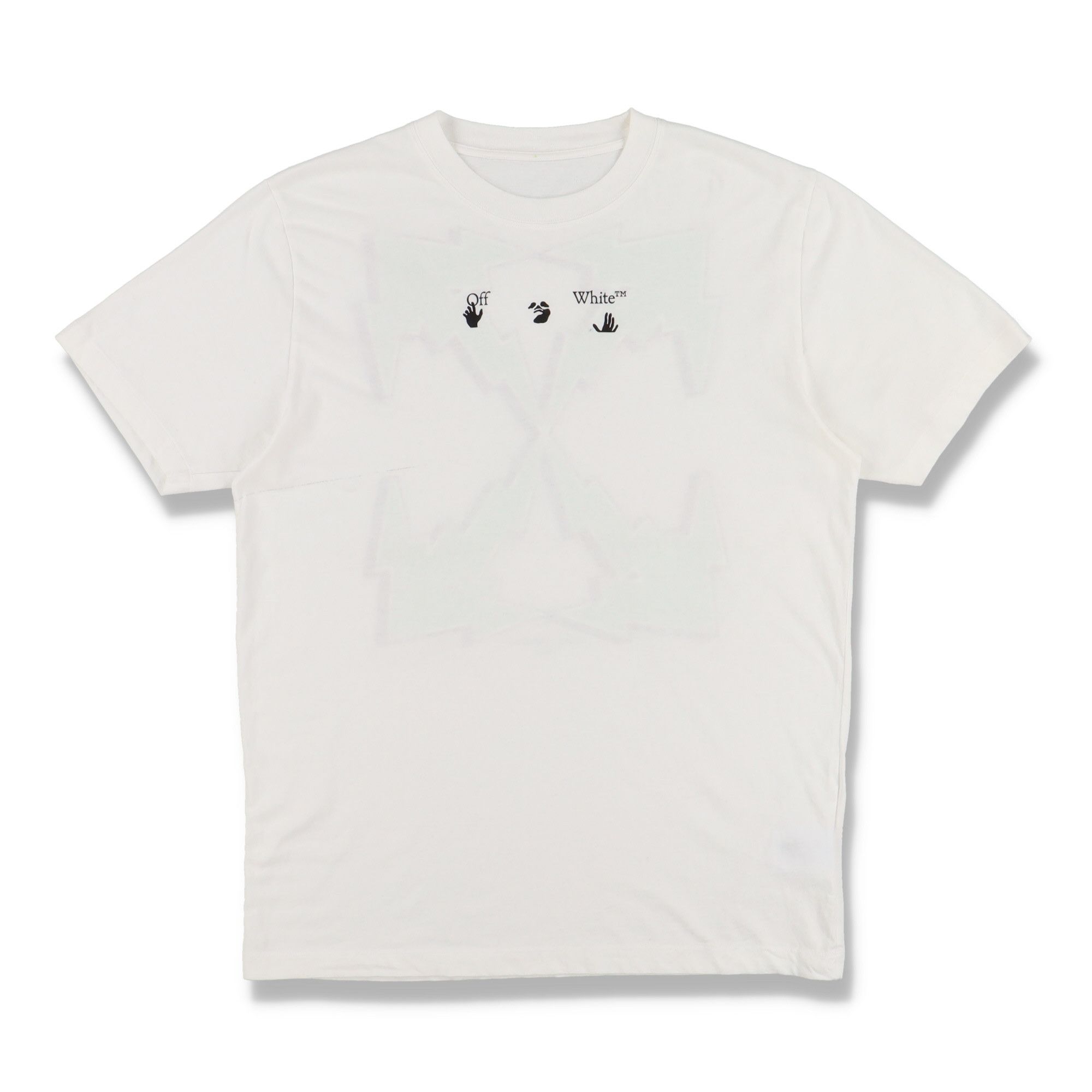 Off-White White Lighting Bolt Arrows Logo T-Shirt Size L / US 10 / IT 46 - 4 Thumbnail