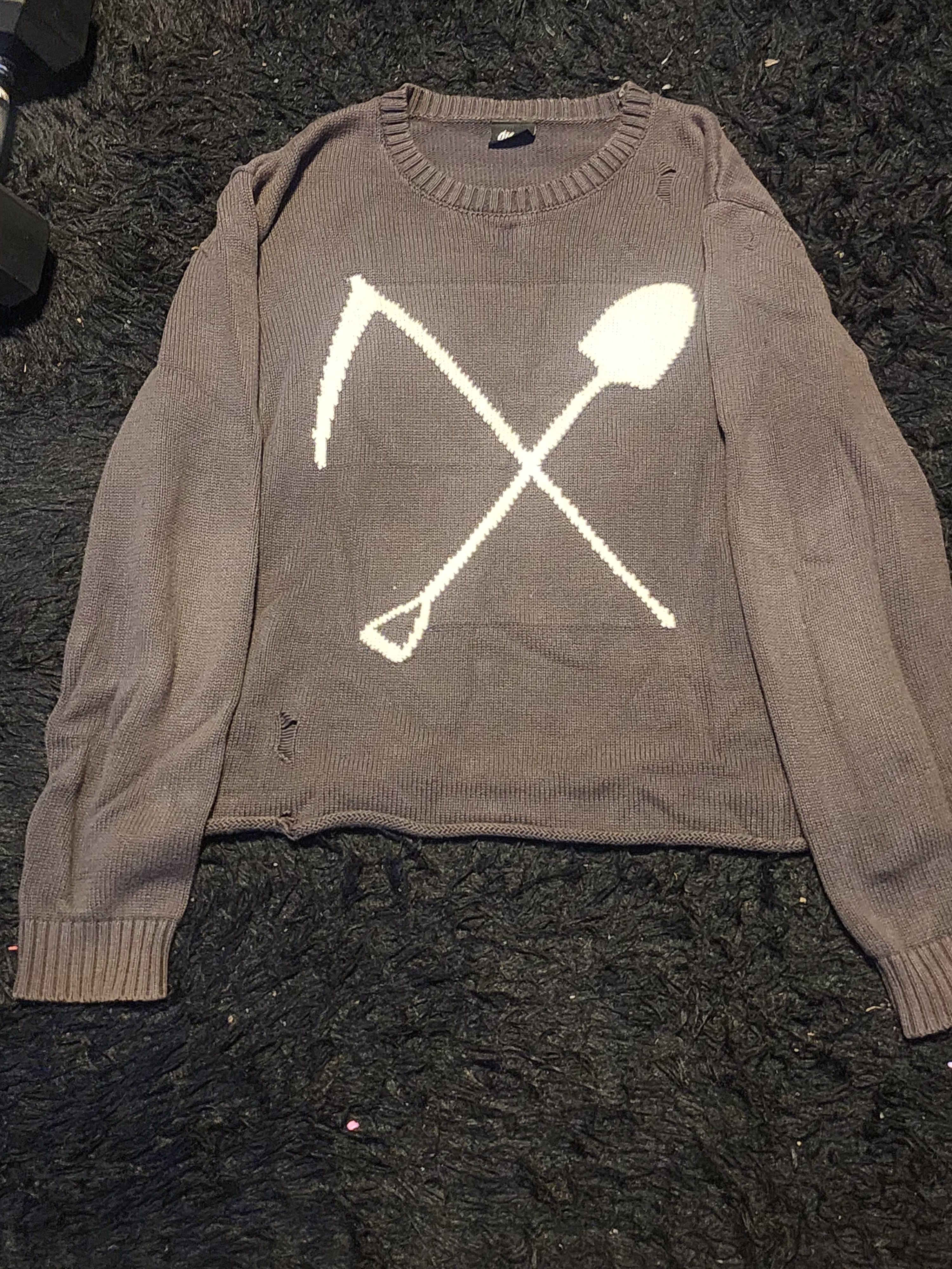 Ditch la grave digging sweater