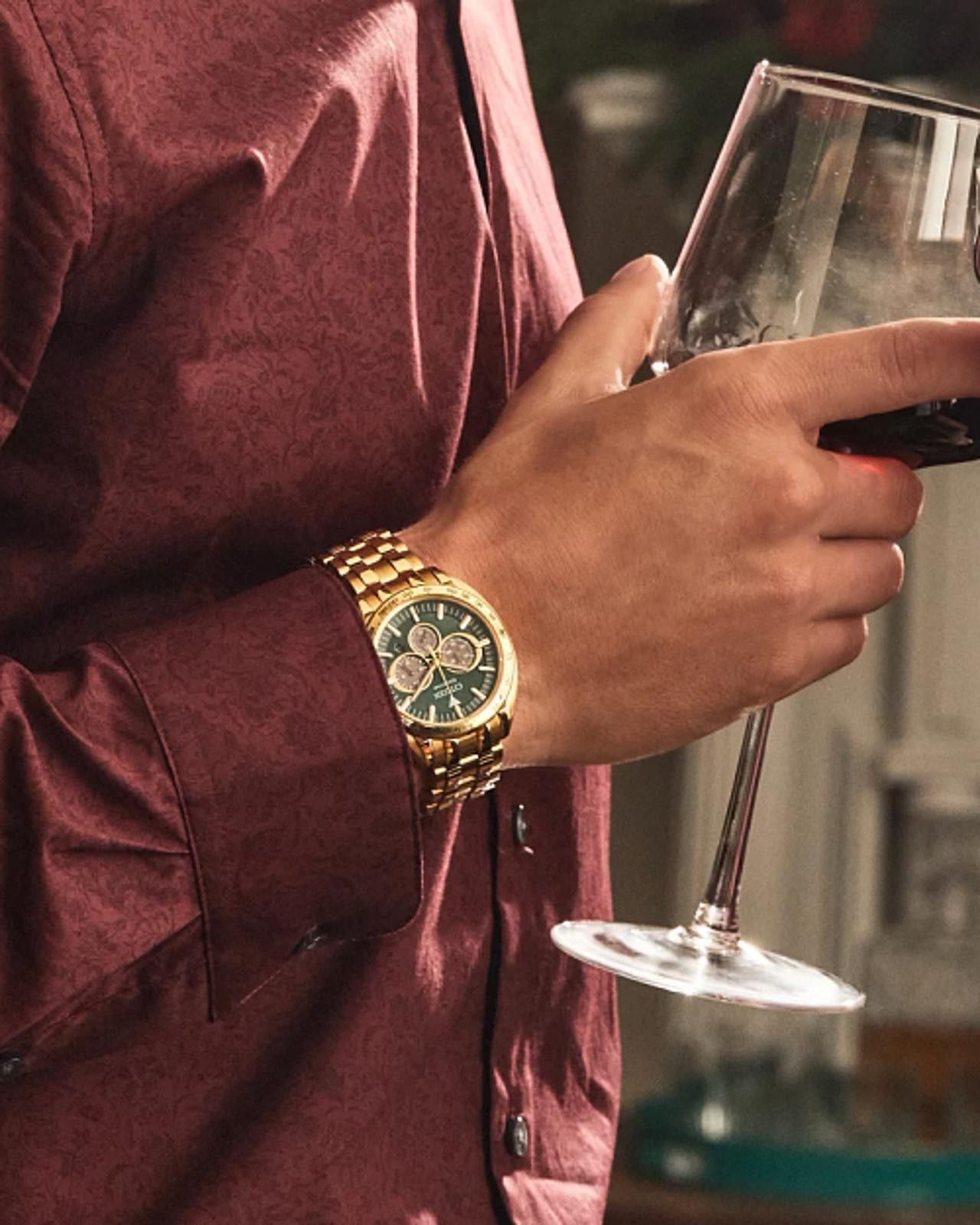 Citizen Citizen Eco-Drive Sport Luxury Chronograph Gold-Tone B620 Size ONE SIZE - 7 Thumbnail