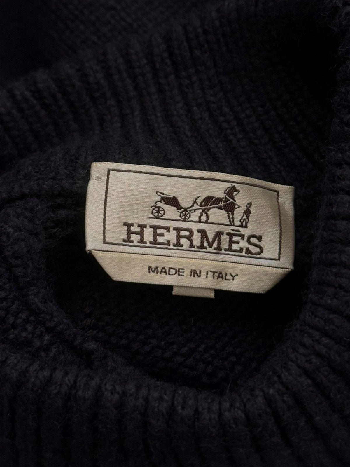 Hermes $3600 FW19 Runway Cashmere Abstract Turtleneck Size US S / EU 44-46 / 1 - 6 Thumbnail