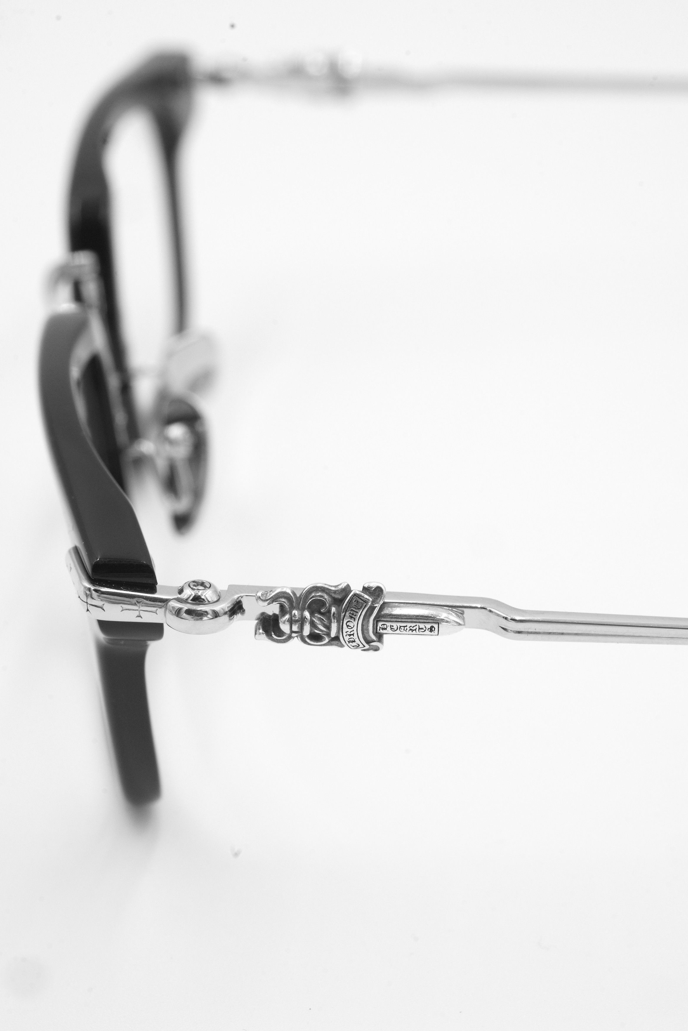 Chrome Hearts Chrome Hearts Cumption Eyeglasses in Silver - Black Size ONE SIZE - 6 Thumbnail