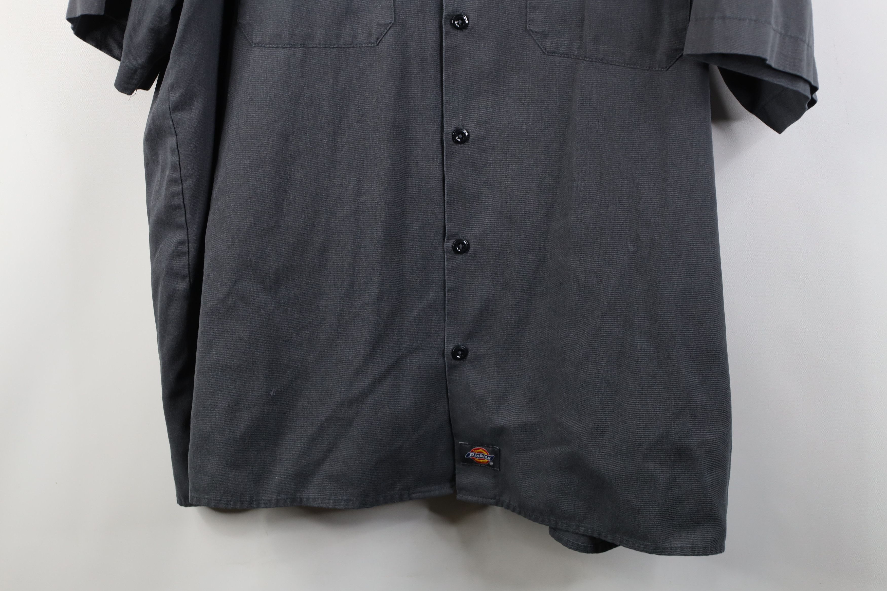 Dickies Vintage Y2K Dickies Workwear Mechanic Button Shirt Gray Size US XXL / EU 58 / 5 - 3 Thumbnail