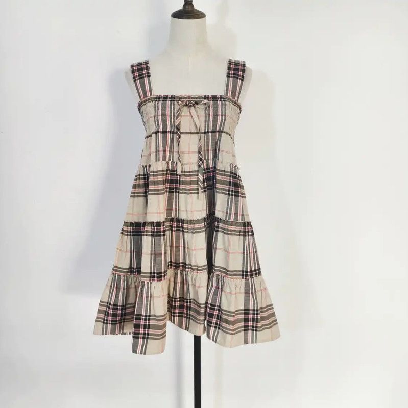 Burberry Burberry Summer Plaid Cotton Blend Dress Size M / US 6-8 / IT 42-44 - 1 Thumbnail