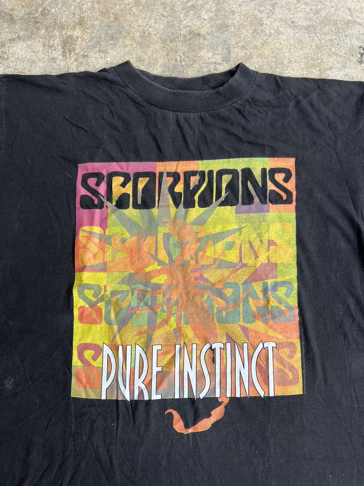 Band Tees × Vintage Vintage Scorpions Pure Instinct 1996 Tour Band Tees Size US L / EU 52-54 / 3 - 4 Thumbnail