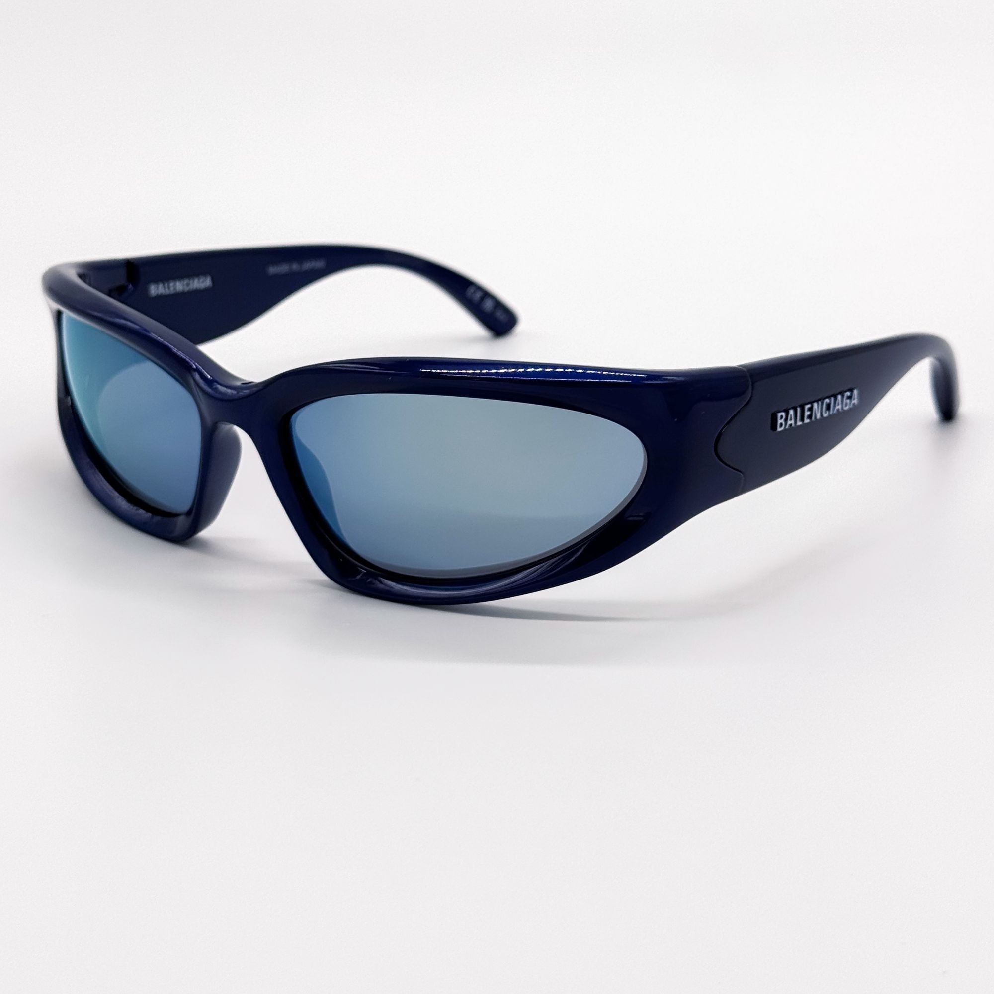 Balenciaga NEW BALENCIAGA BB0157S 009 SUNGLASSES BLUE UNISEX EYEWEAR BA Size ONE SIZE - 3 Thumbnail