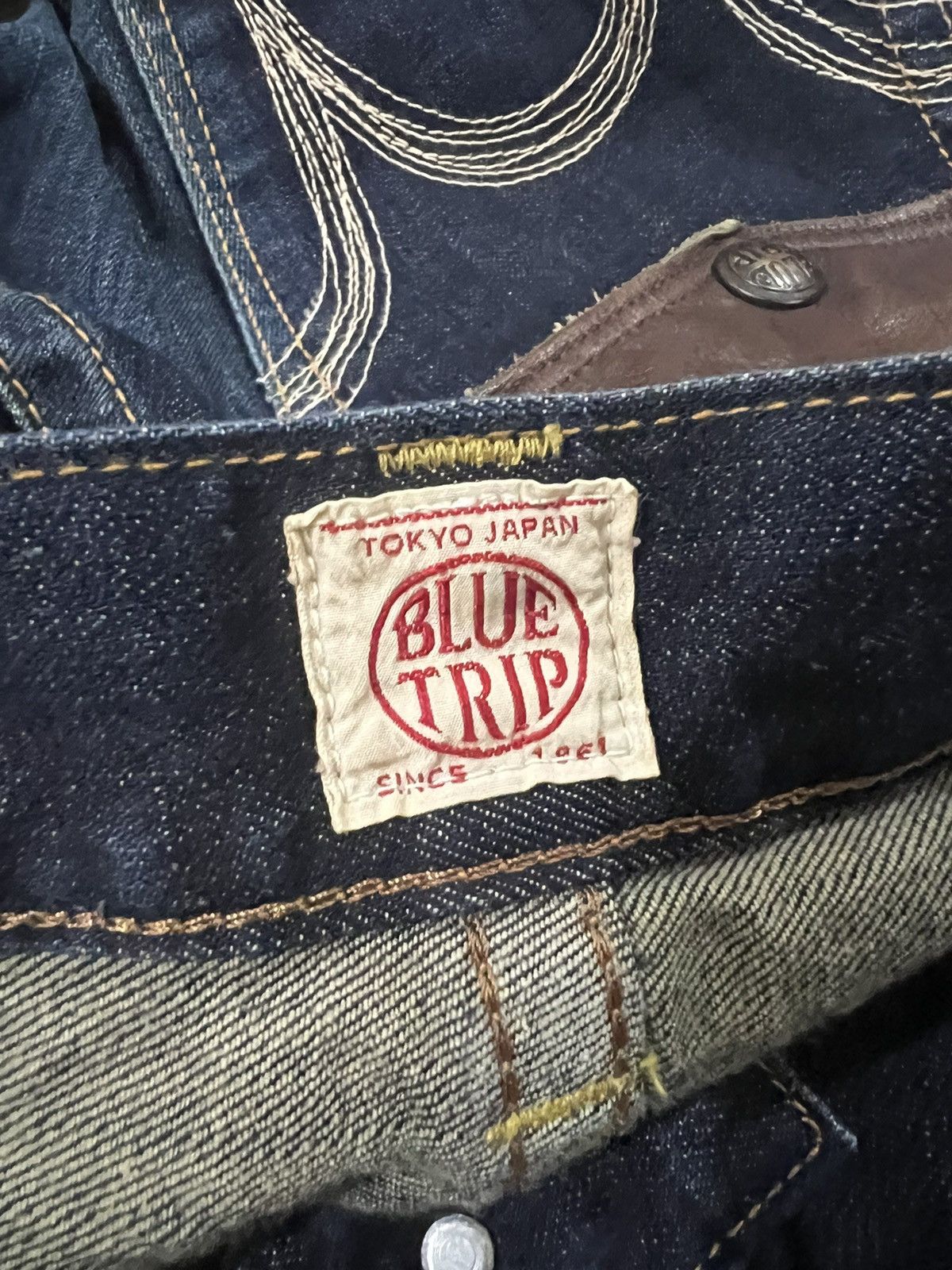 Edwin × Genuine Leather × If Six Was Nine Super Flare Hem Edwin Leather Hybrid Buckle Back Jeans Denim Size US 26 / EU 42 - 8 Thumbnail