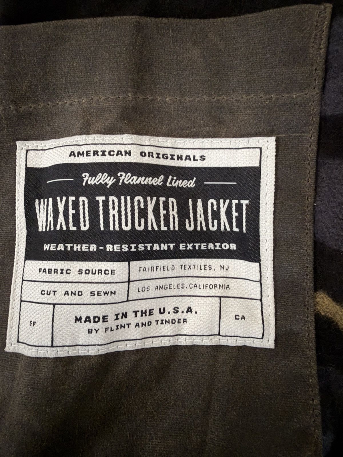 Flint And Tinder Flint and Tinder Waxed Trucker Jacket 4XL-T Fits smaller Size US XXL / EU 58 / 5 - 3 Thumbnail