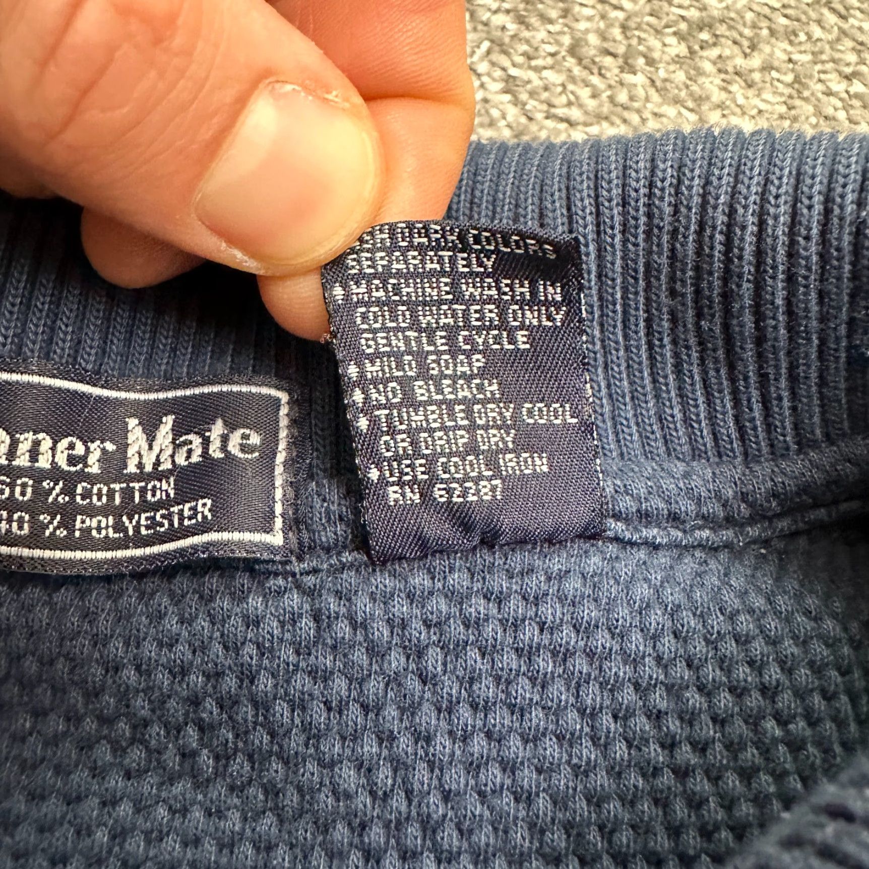 Vintage Winner Mate Polo Shirt Mens Large Blue Short Sleeve Cotton Blend Casual Golf Activewear Size US L / EU 52-54 / 3 - 5 Thumbnail