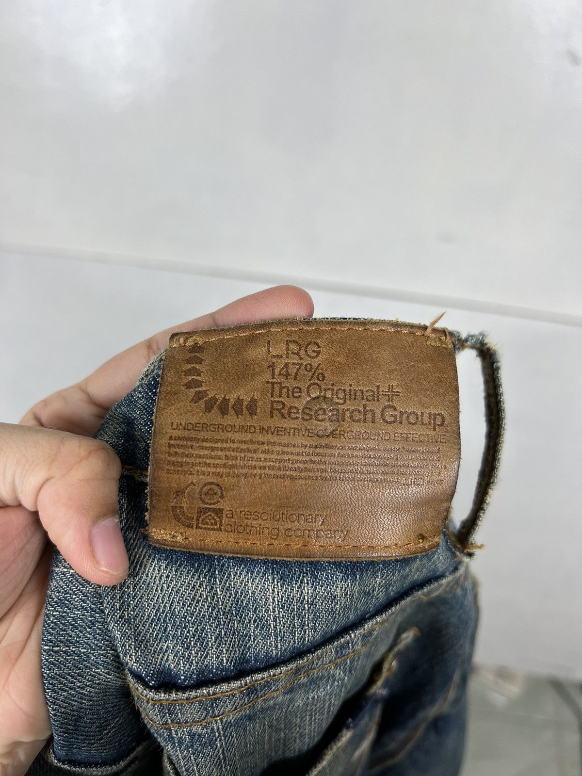 LRG 🔥 LRG DYED BROKEN DENIM JEANS Size US 38 / EU 54 - 19 Thumbnail
