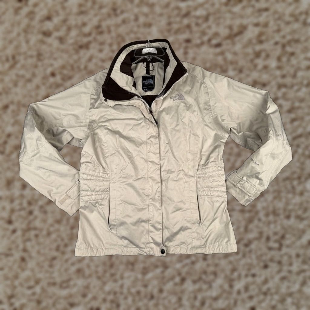 The North Face The North Face Jacket Womens L Beige Full Zip Hyvent Nylon Shell Windbreaker Regular Size Type: Jacket Ladies, Womens Size L / US 10 / IT 46 - 1 Thumbnail