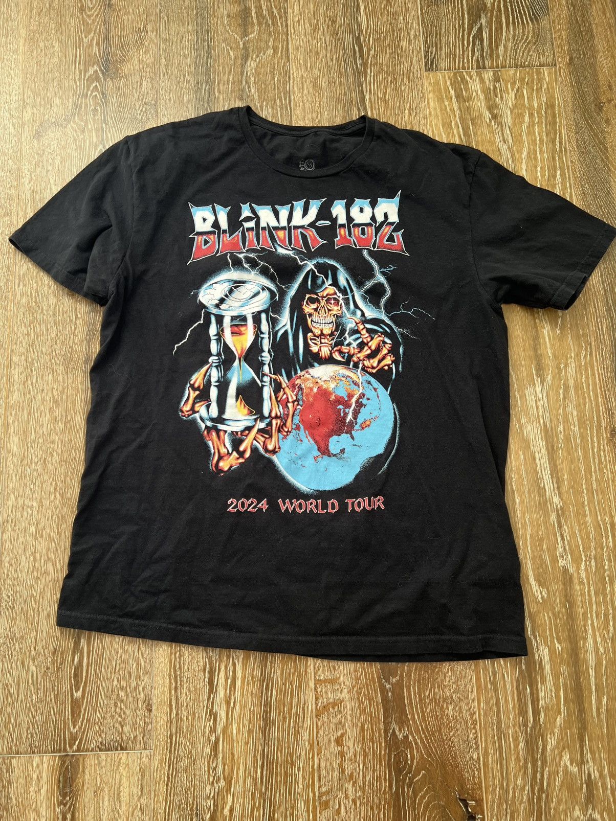 Vintage Blink 182 World Tour One More Time 2024 Official Concert tee Size US L / EU 52-54 / 3 - 1 Thumbnail