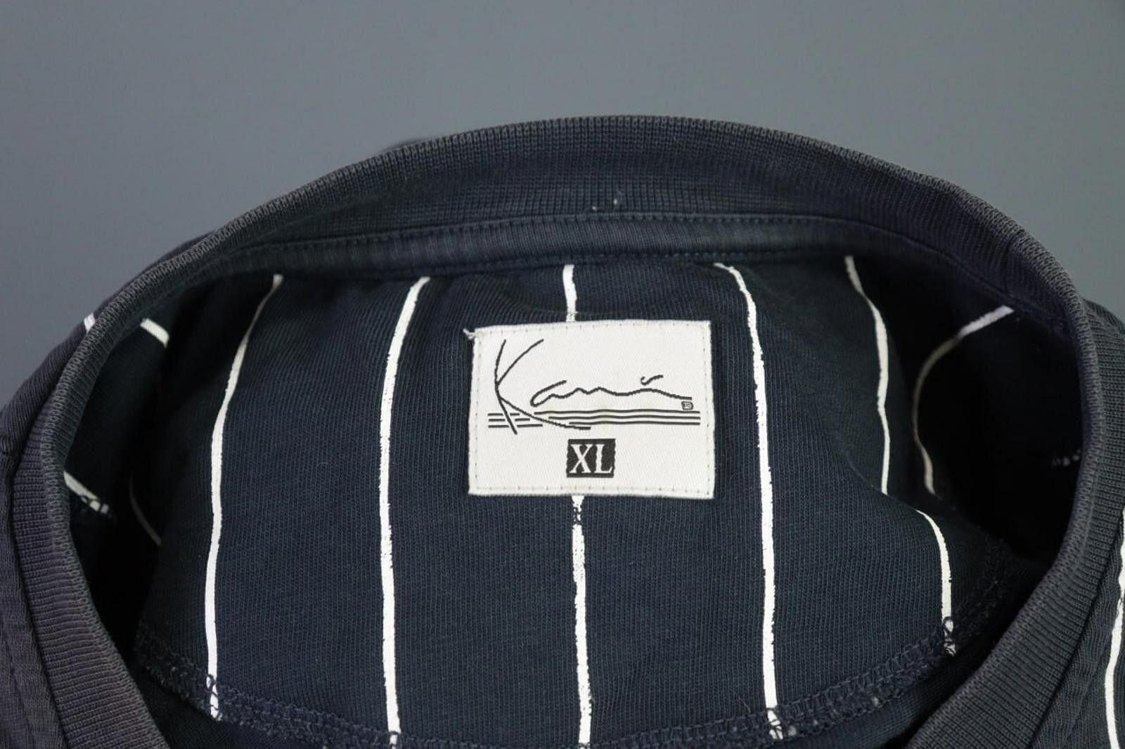 KJUS KJUS Black White Striped Cotton Pullover T-Shirt Size XL Size US XL / EU 56 / 4 - 10 Thumbnail