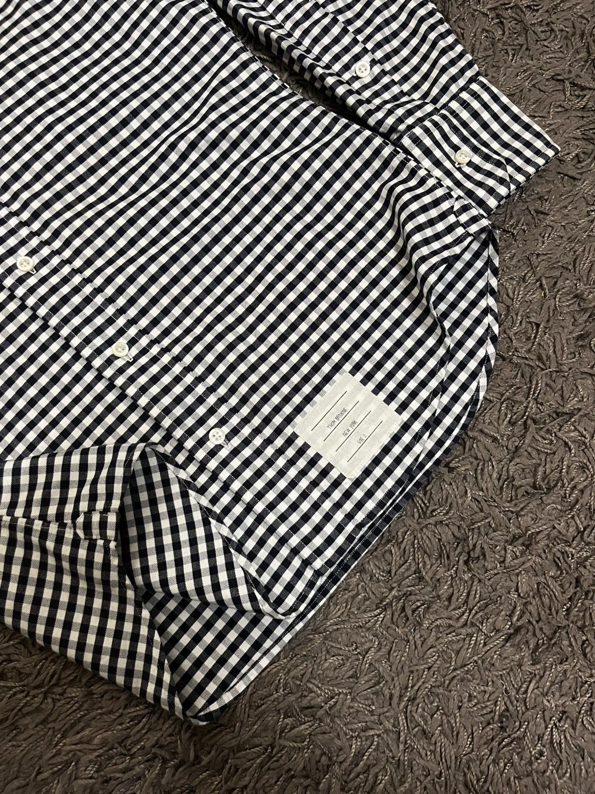 Thom Browne 2000s Gingham-check tartan longsleeve #H5 Size US S / EU 44-46 / 1 - 9 Thumbnail