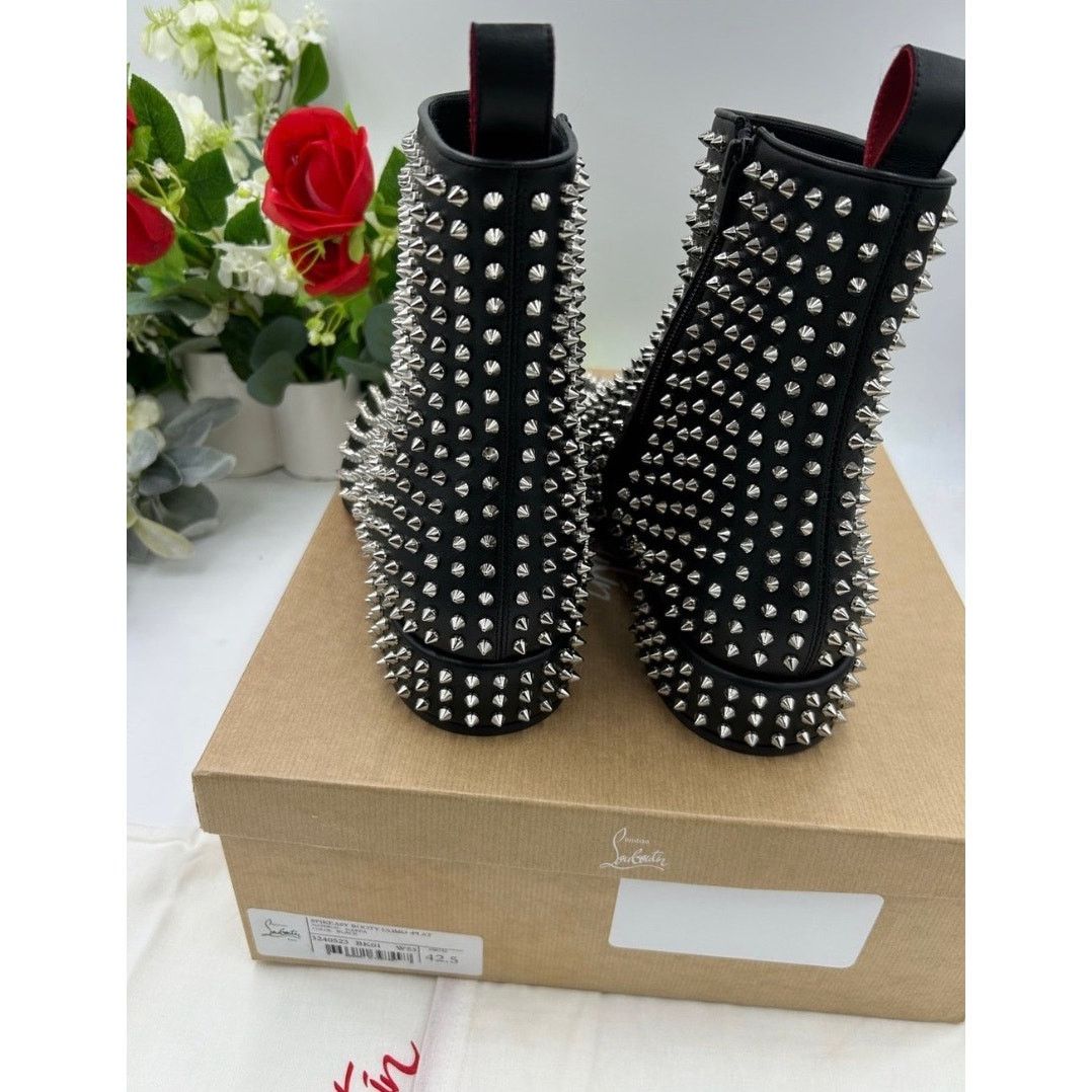 Christian Louboutin Christian Louboutin SPIKEASY leather ankle boots size 42.5 Size US 9.5 / EU 42-43 - 10 Thumbnail