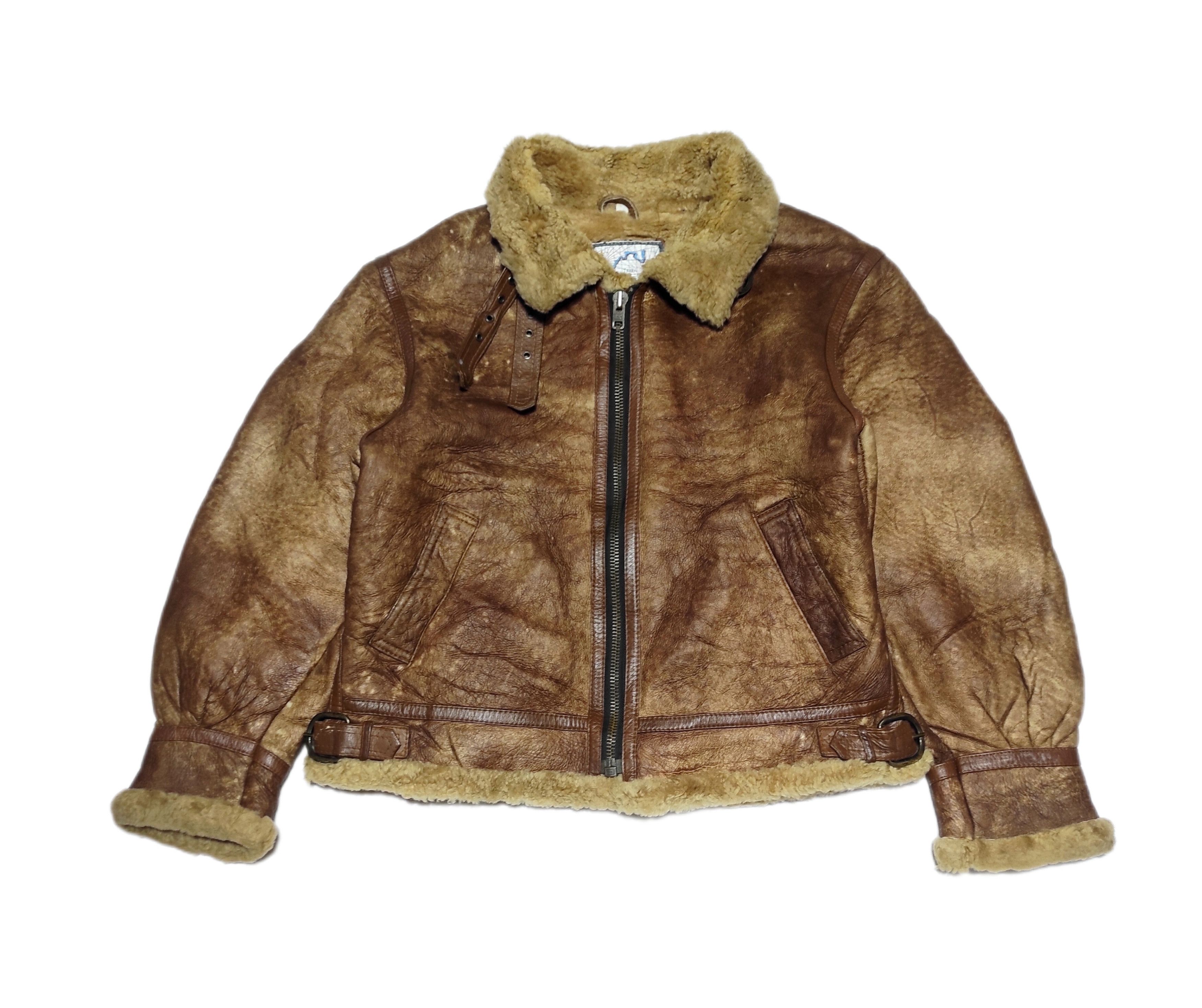 Japanese Brand Beautiful Shearling Bomber Jacket Type B-3 Australia Size US XL / EU 56 / 4 - 1 Thumbnail
