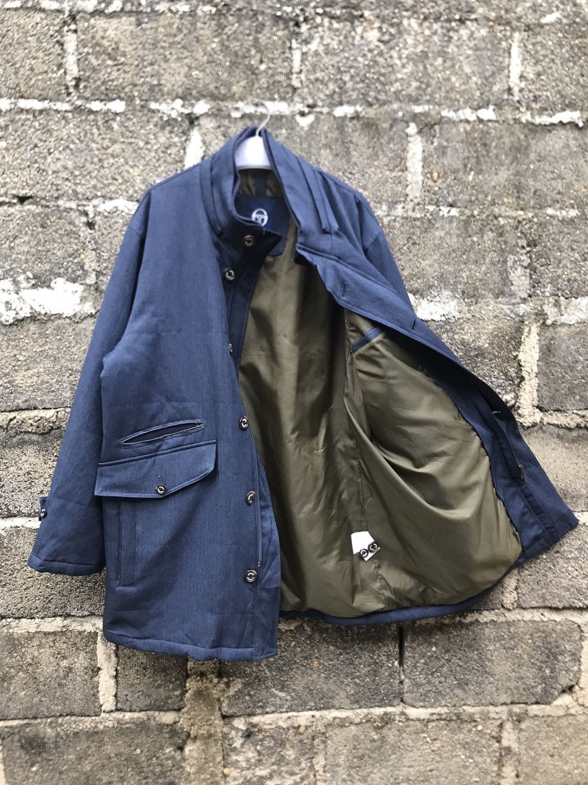 BARNS OUTFITTERS × Japanese Brand × Sergio Tacchini 🌟Sergio Tacchini Indigo Barn Coat Jacket Size US L / EU 52-54 / 3 - 10 Thumbnail