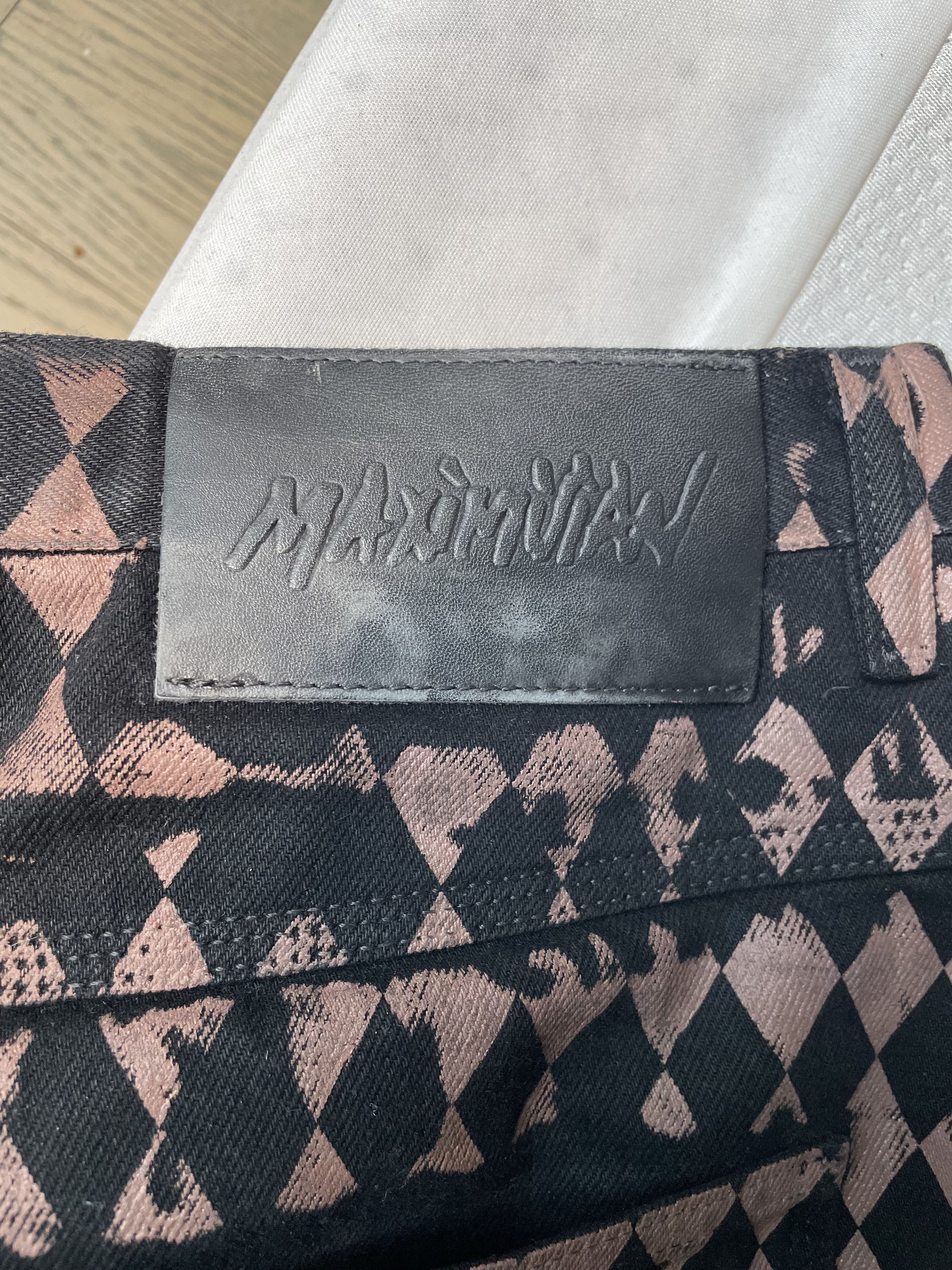 Maximilian Davis Maximilian Davis Harlequin Jeans Size US 34 / EU 50 - 4 Thumbnail