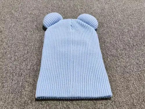 Other Bear Ears Balaclava Ski Mask Baby Blue Color Size ONE SIZE - 2 Thumbnail