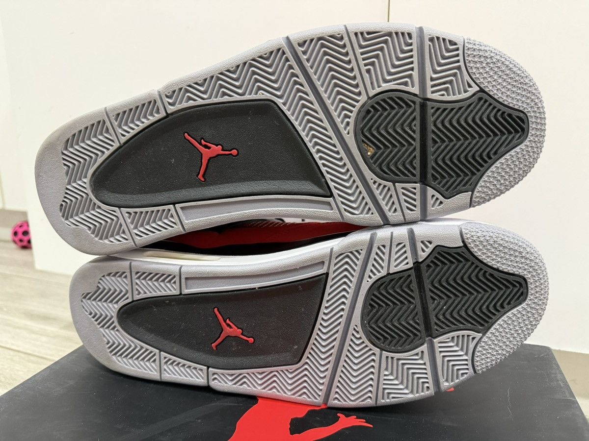 Jordan Brand 2013 Air Jordan 4 Toro Bravo Fire Red White Black Grey 12 Size US 12 / EU 45 - 11 Thumbnail