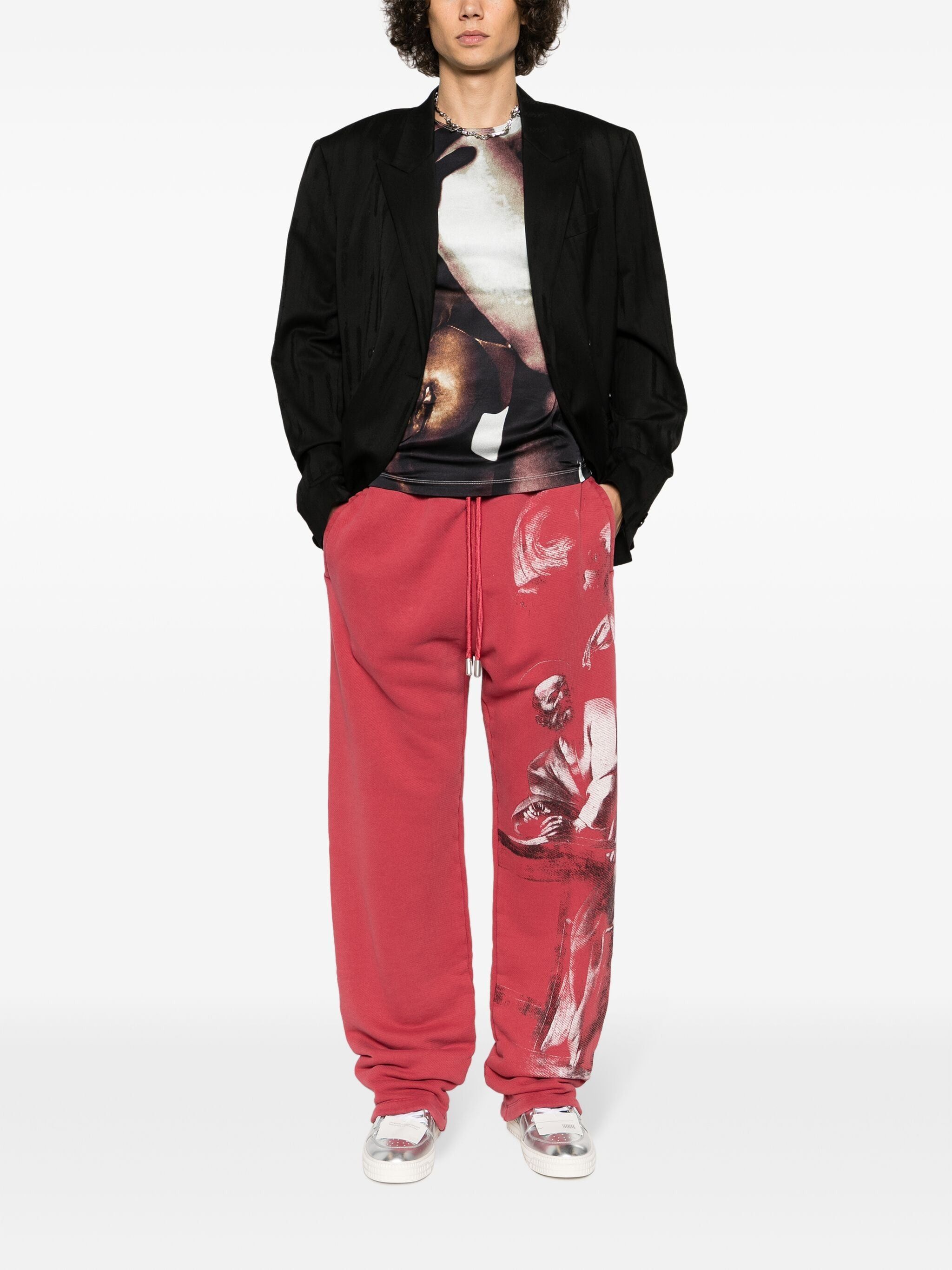 Off White o1in1s1024 Q 1 Bw S.Matthew Sweatpants Joggers Rio Red Grailed