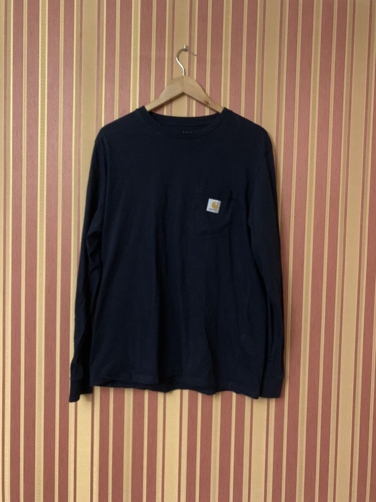 Carhartt Carhartt K126 Men's Long-Sleeve Pocket T-Shirt Blue Large Size US L / EU 52-54 / 3 - 3 Thumbnail