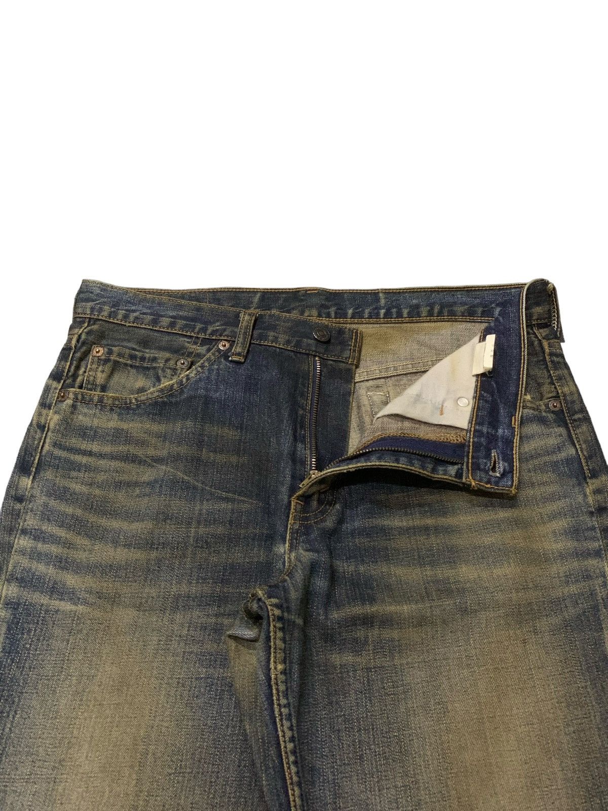 Levi's × Vintage Vintage Levis 517 - 03 Mud Wash Whiskers Flared Jeans Size US 32 / EU 48 - 7 Thumbnail