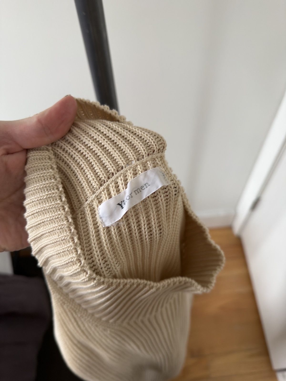 Y's for Men Ivory Cotton Turtleneck Size US M / EU 48-50 / 2 - 5 Thumbnail