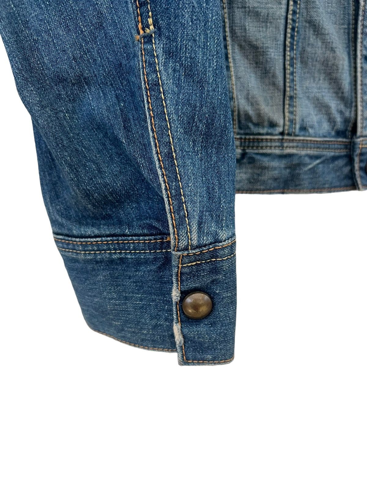 Japanese Brand Velvet Blue Japan Panter Denim Cafe Racer Jacket Size US M / EU 48-50 / 2 - 11 Thumbnail