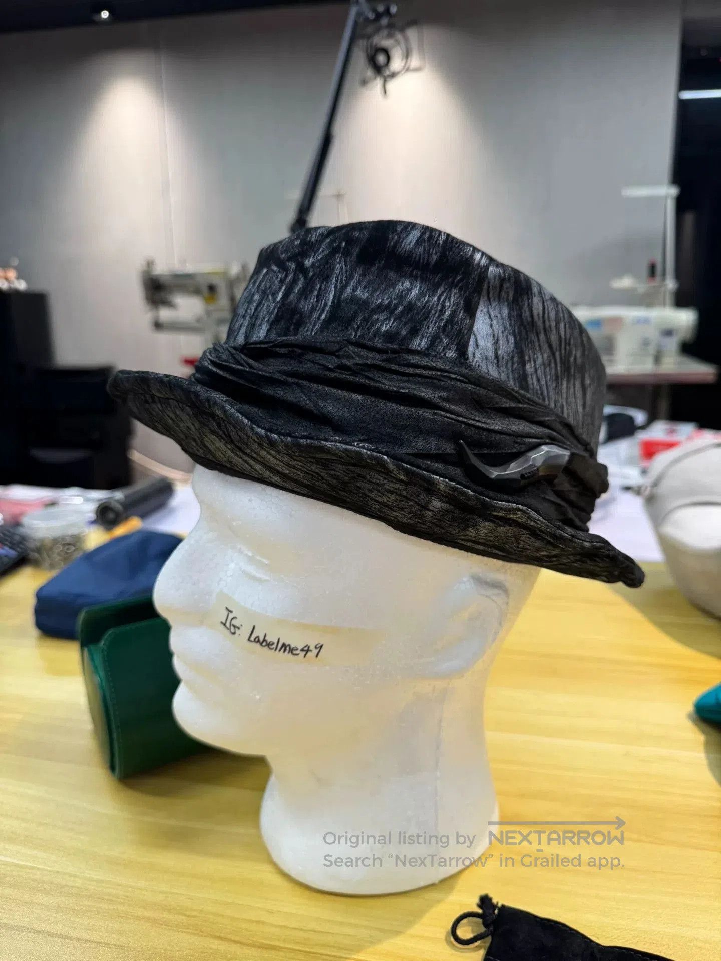 14th Addiction 14th Addiction Visual Kei Sheepskin Top Hat. Size ONE SIZE - 5 Thumbnail